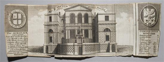 Miniature books. London Almanack for the year of Christ 1774, 60mm x 37mm